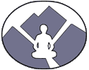 BMSNBC logo, which shows a white silhouette of a person in a sitting meditation position, in front of dark grey mountains, against a white background.